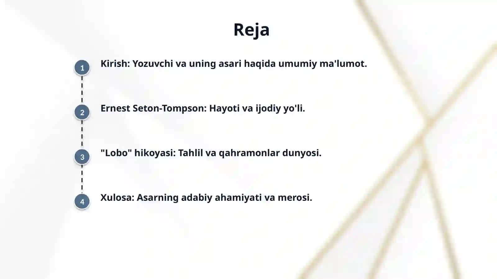 Ernest Seton-Tompson "Lobo" hikoyasi. Muallif hayoti va ijodi. 2