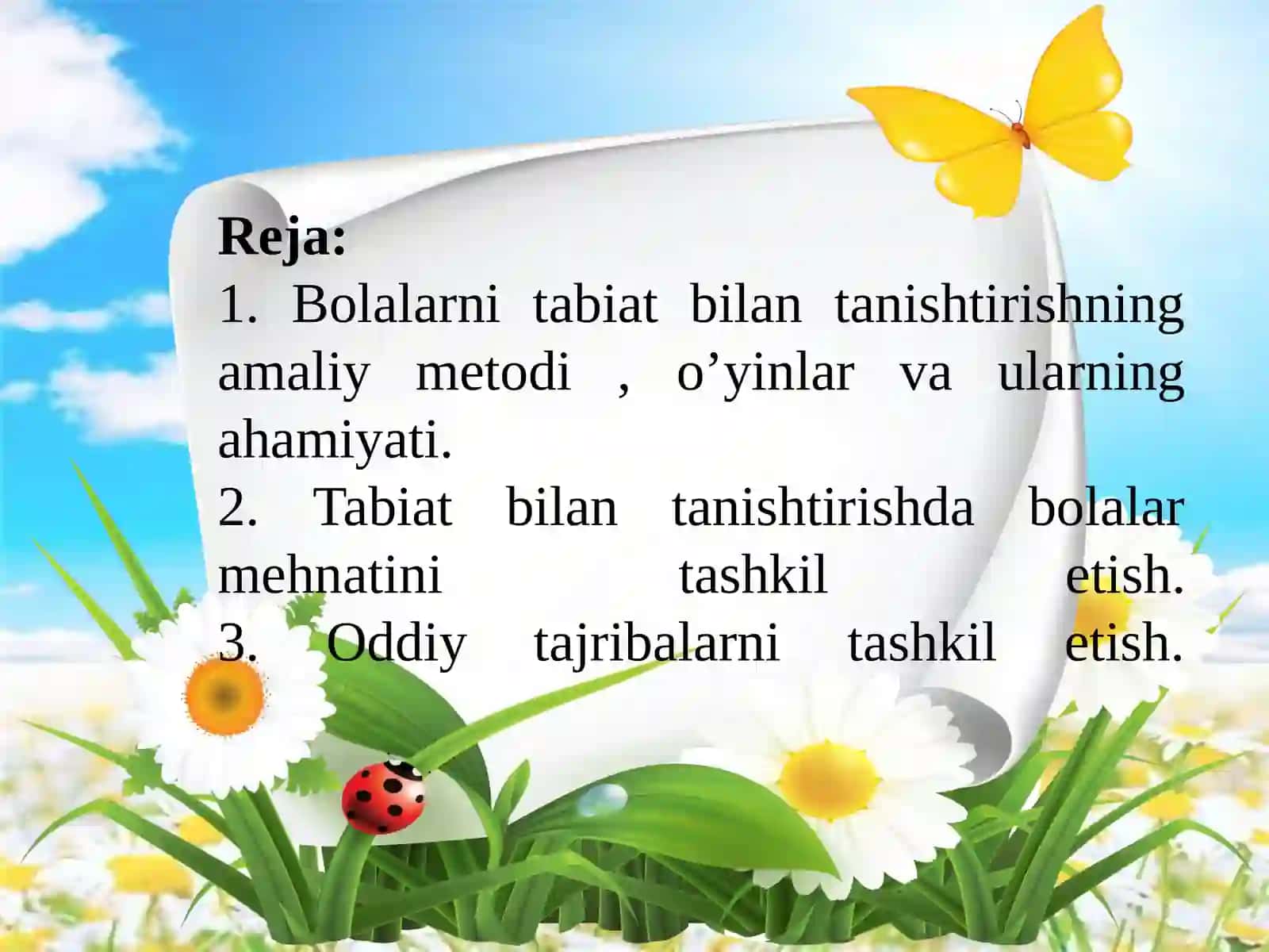 Bolalarni Tabiat bilan Tanishtirishning Amaliy Metodi 2