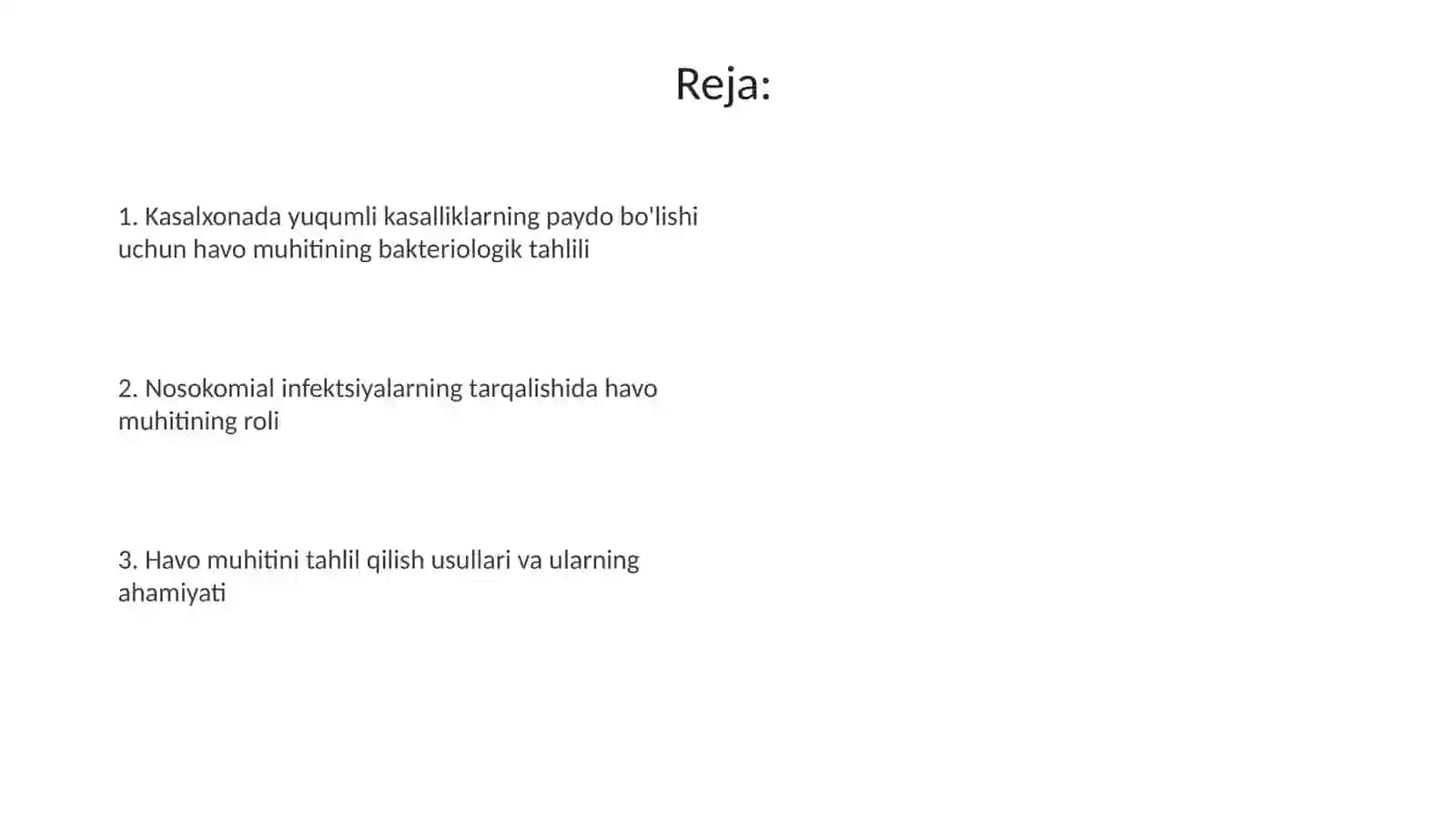 Kasalxonaichkiinfeksiyalarinikelibchiqishiuchunhavomuhitiningbakteriologiki 2
