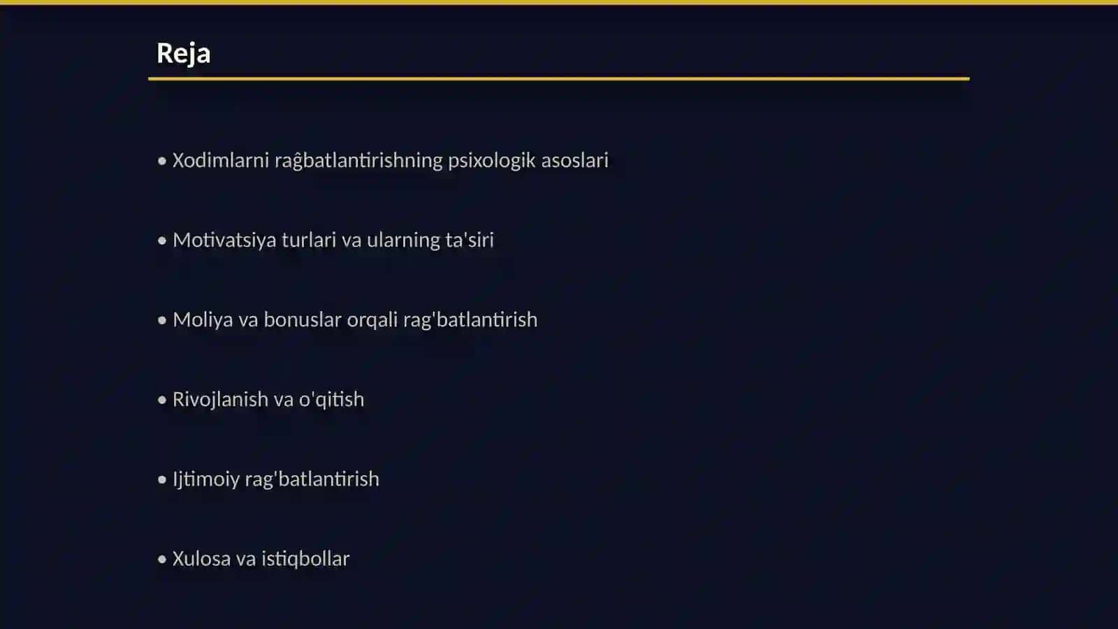 Xodimlarni raĝbatlantirish va motivatsiyalash usullari 2