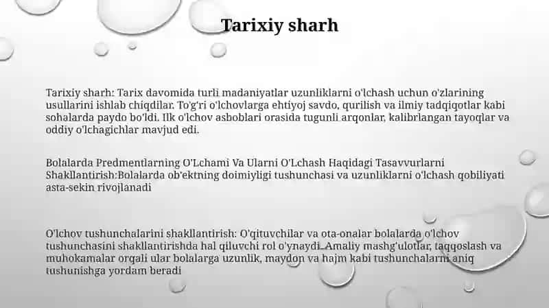 Bolalarda Predmentlarning O'Lchami Va Ularni O'Lchash Haqidagi Tasavvurlarni Shakllantirish 2