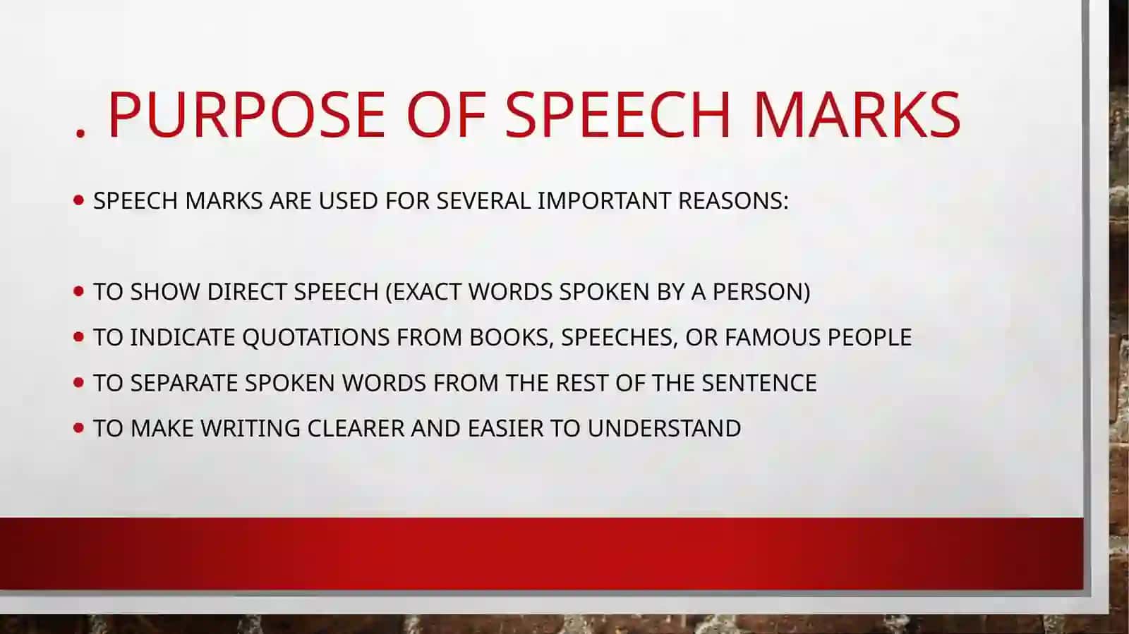 Speech marks 2