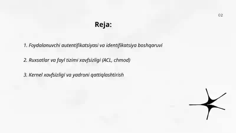 Operatsion tizimlar xavfsizligi 2