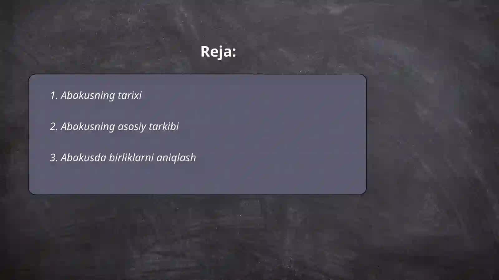 Abakusda birliklari va o'nliklarni ifodalash 2