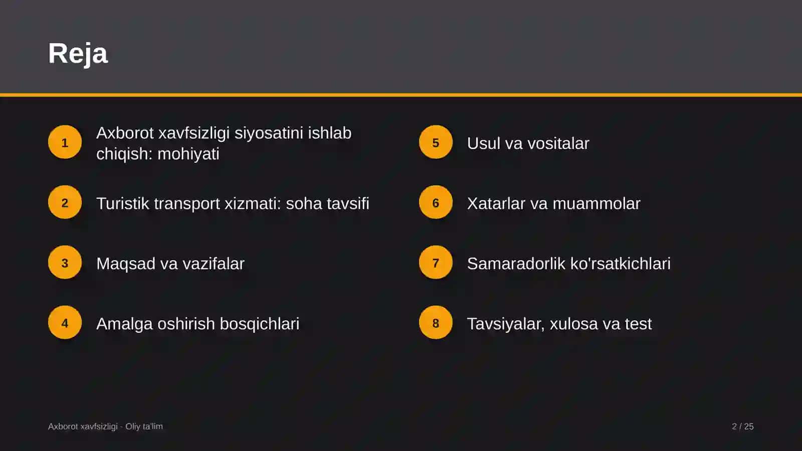 turistik transport xizmatida axborot xavfsizligi siyosatini ishlab chiqish 9892 2