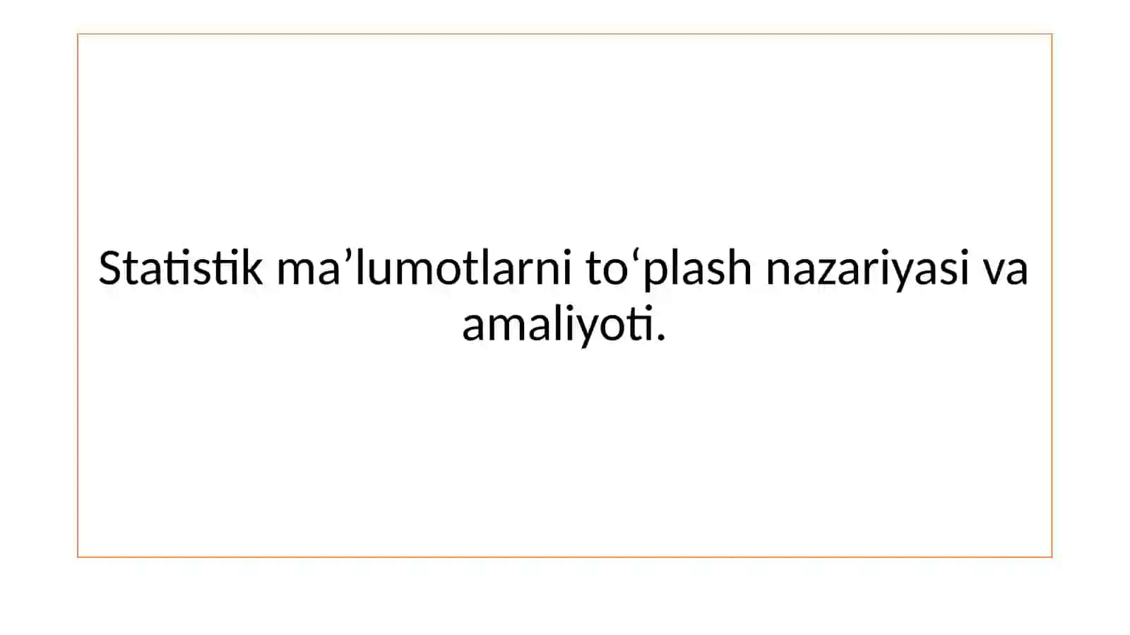 Statistika 2