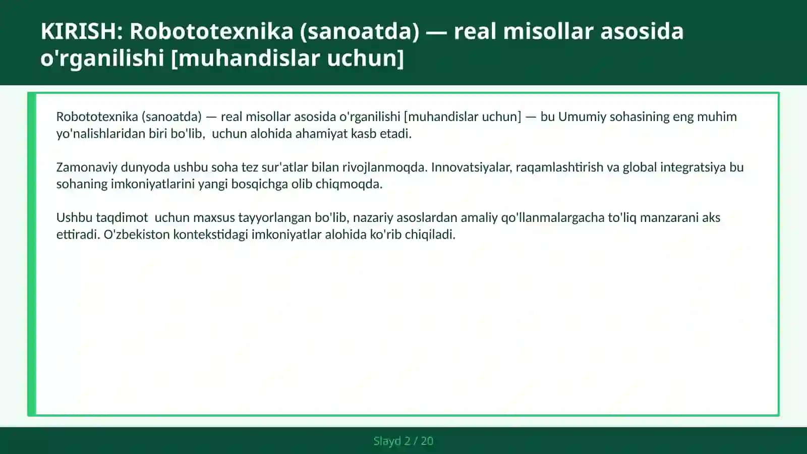 Robototexnika (sanoatda) — real misollar asosida o'rganilishi [muhandislar uchun] 2