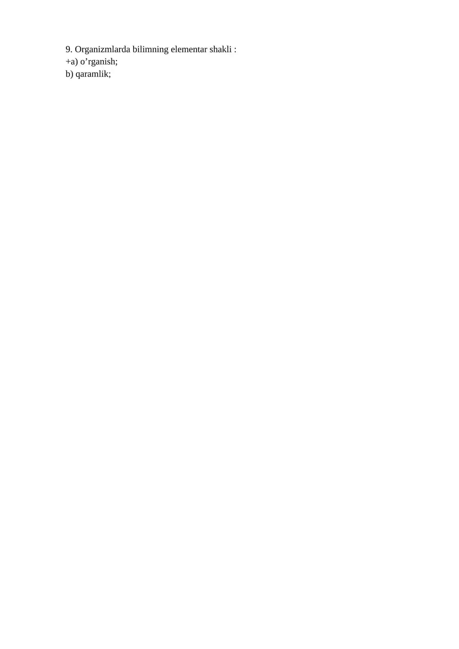 Psixologiyadan test 2