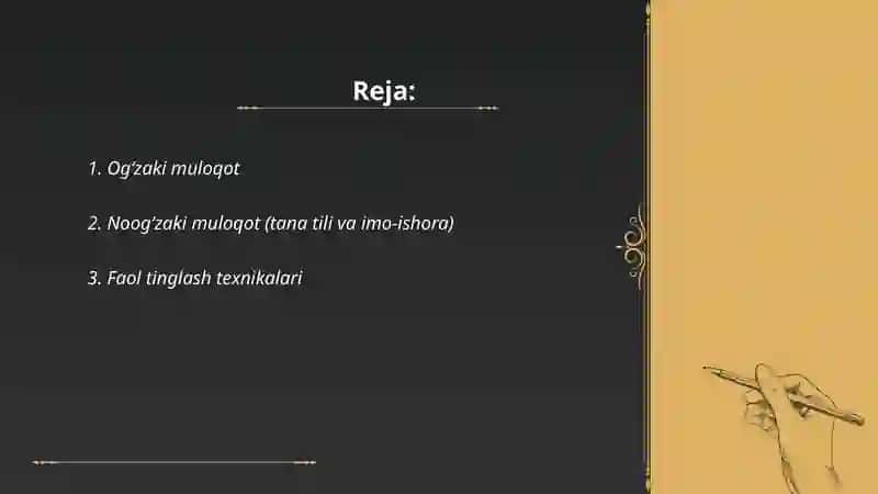Ogʻzaki muloqot 2