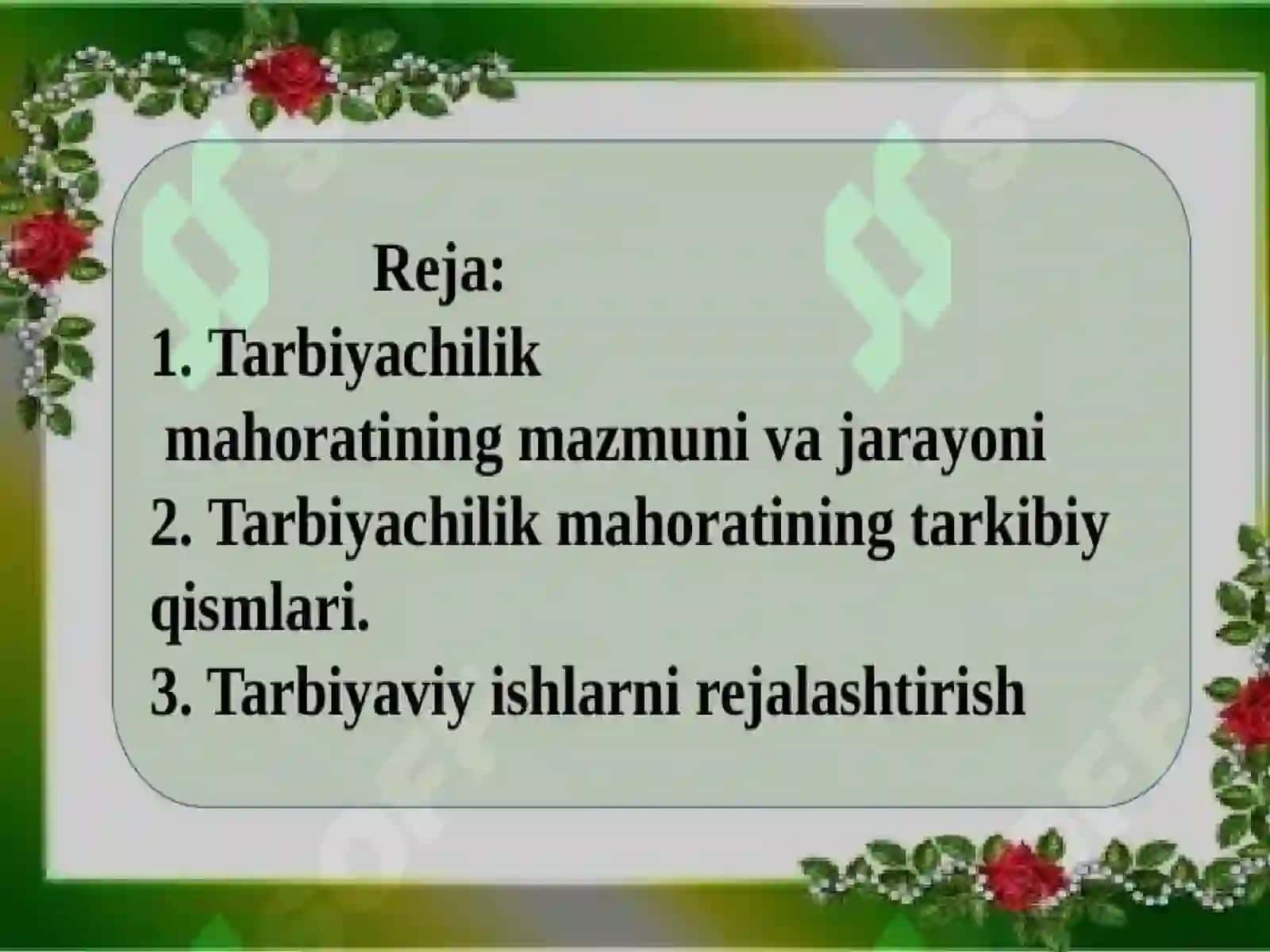 Pedagogik mahorat 2