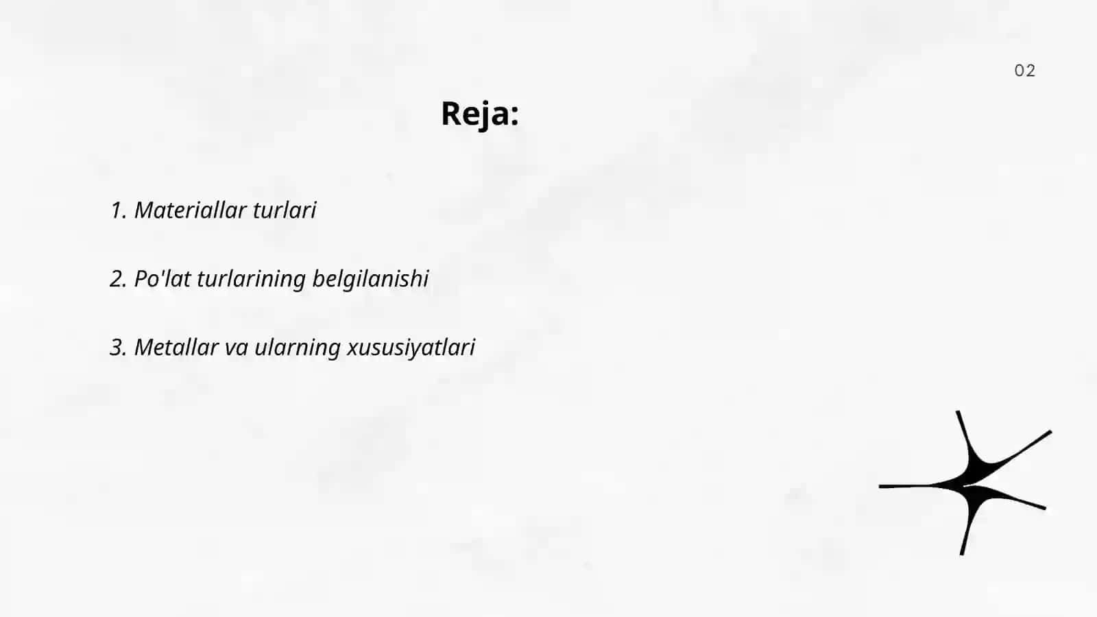 Materiallar va ularning chizmada belgilanishi 2