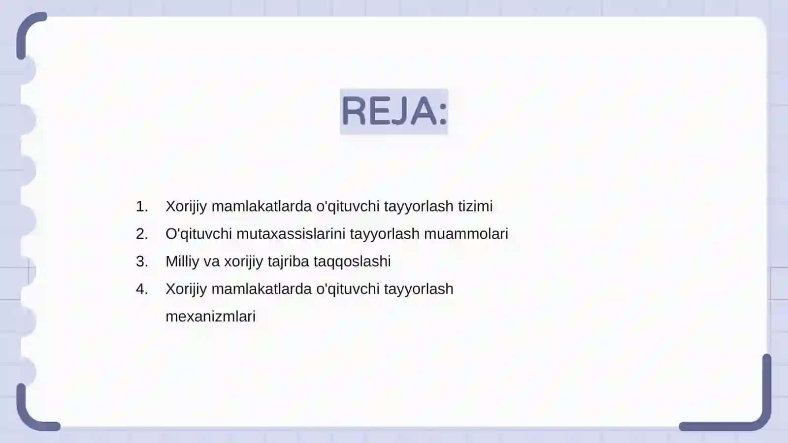 Xorijiy mamlakatlarda o'qituvchi tayyorlash muammosi 2