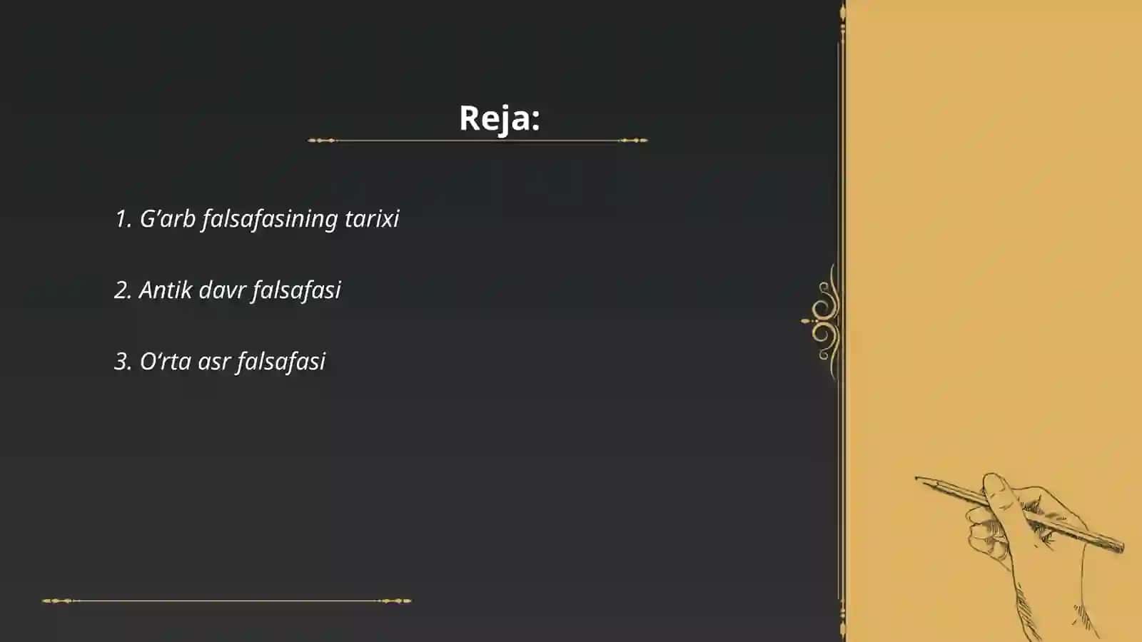 Gʼarb falsafasi 2