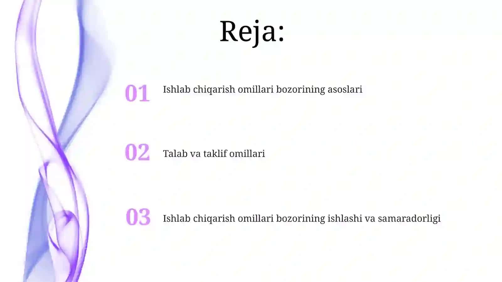 Ishlab chiqarish omillari bozori 2