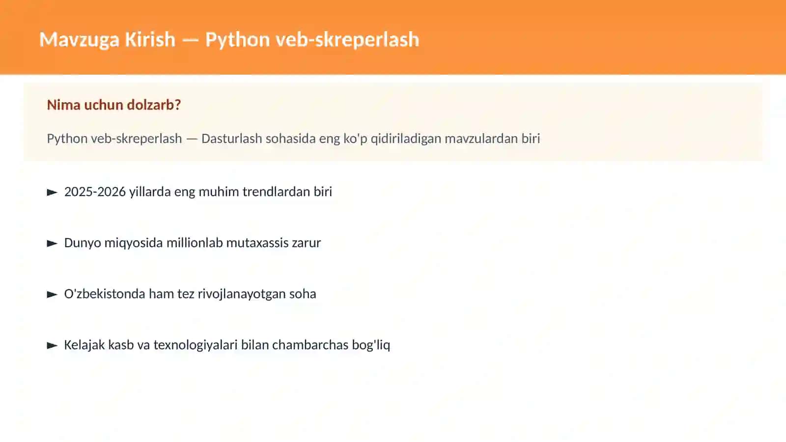 PYTHON DASTURLASH 2