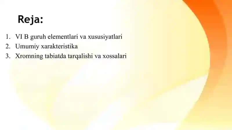 Davriy sistemaning VI B guruh elementlari 2