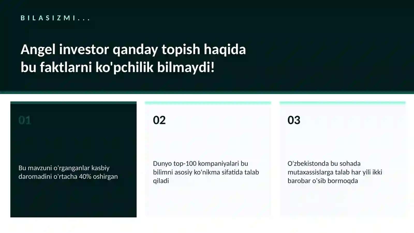 Angel investor qanday topish 2