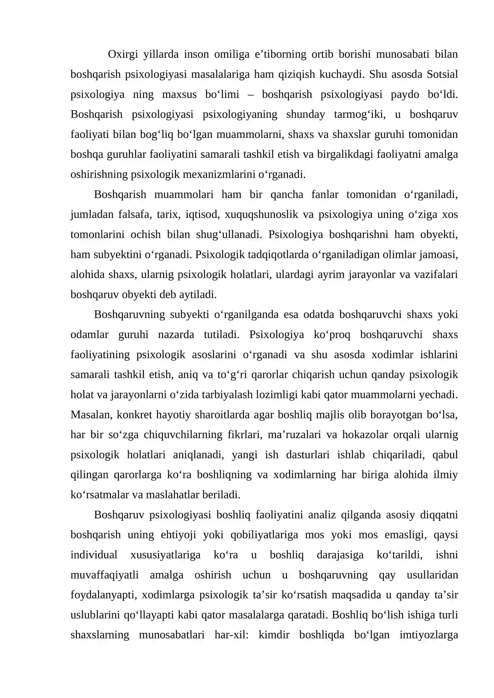 Psixologiyada boshqaruv muammosi 2