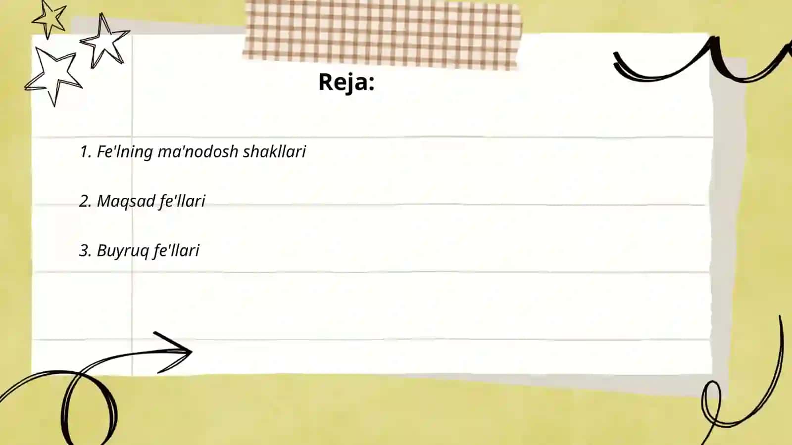 Fe'lning vazifadosh shakllari 2