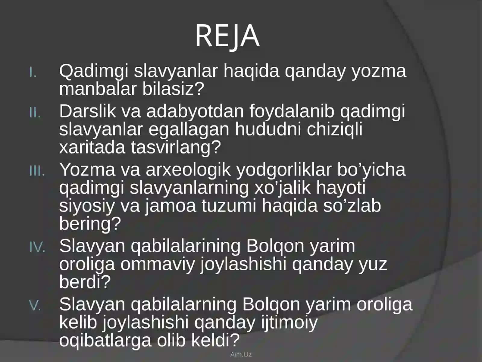 ILKO’RTA ASRLARDA SLAVYANLAR 2