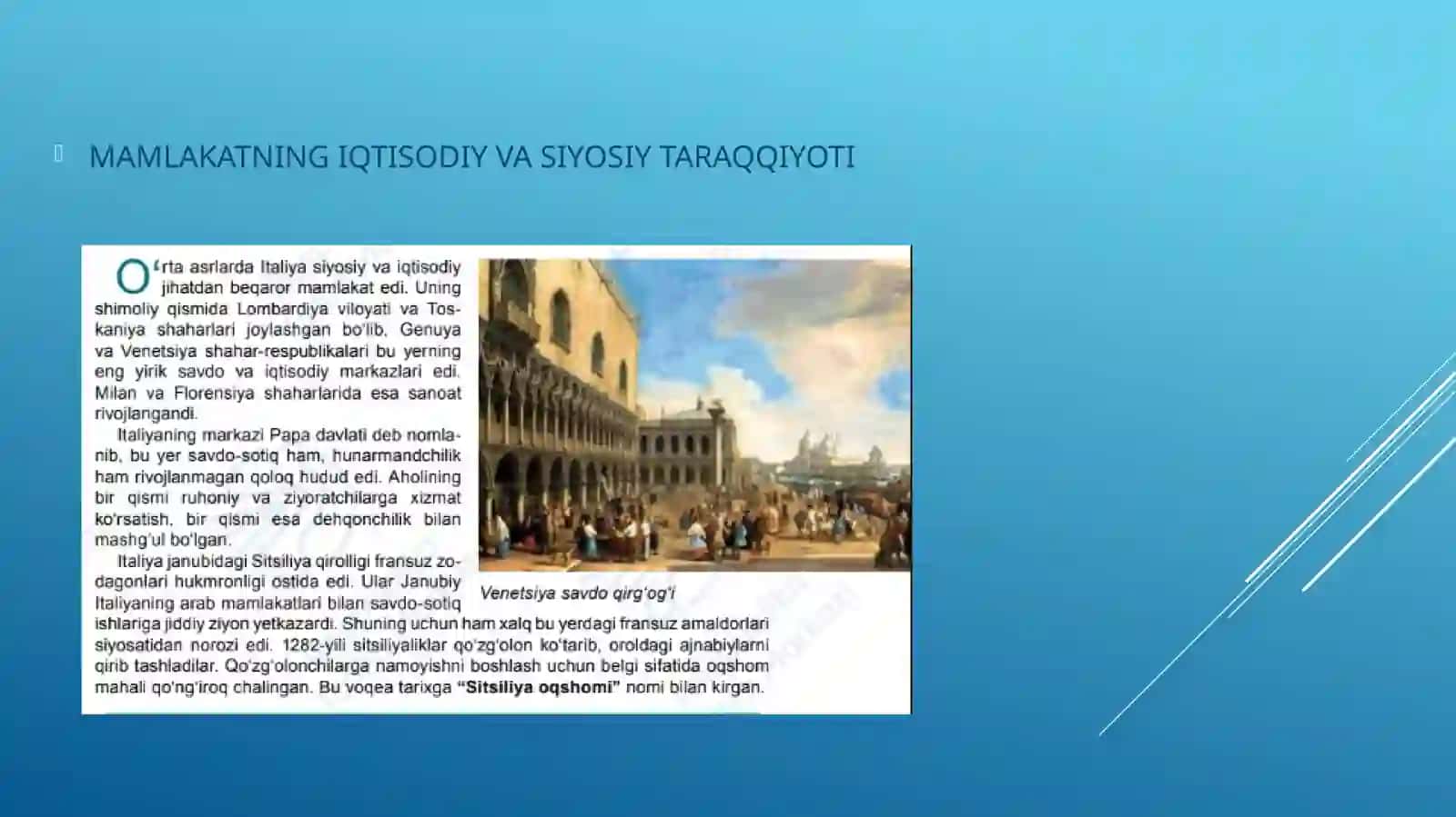 Italiya: shahar-respublikalar va Rimpapalari davlati 2