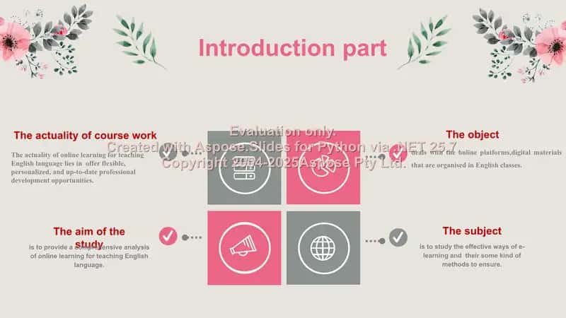 Online learning/courses for teaching English language 2