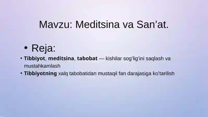 Meditsina va San’at 2