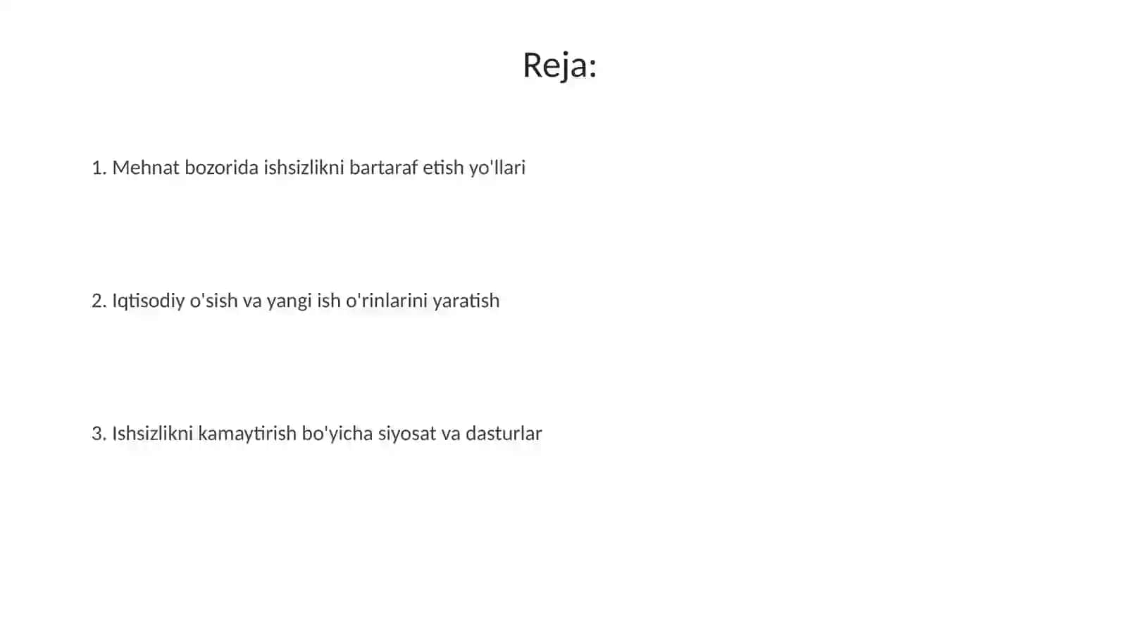 Mehnatbozorida ishsizlikni bartaraf etish yo'llari 2