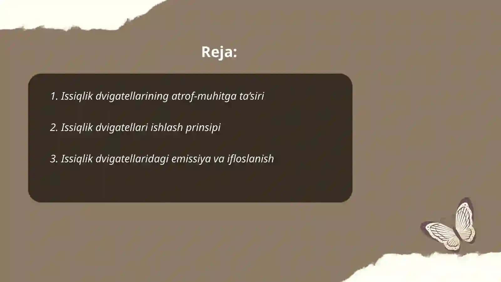 Issiqlik dvigatellari va ekologiya 2