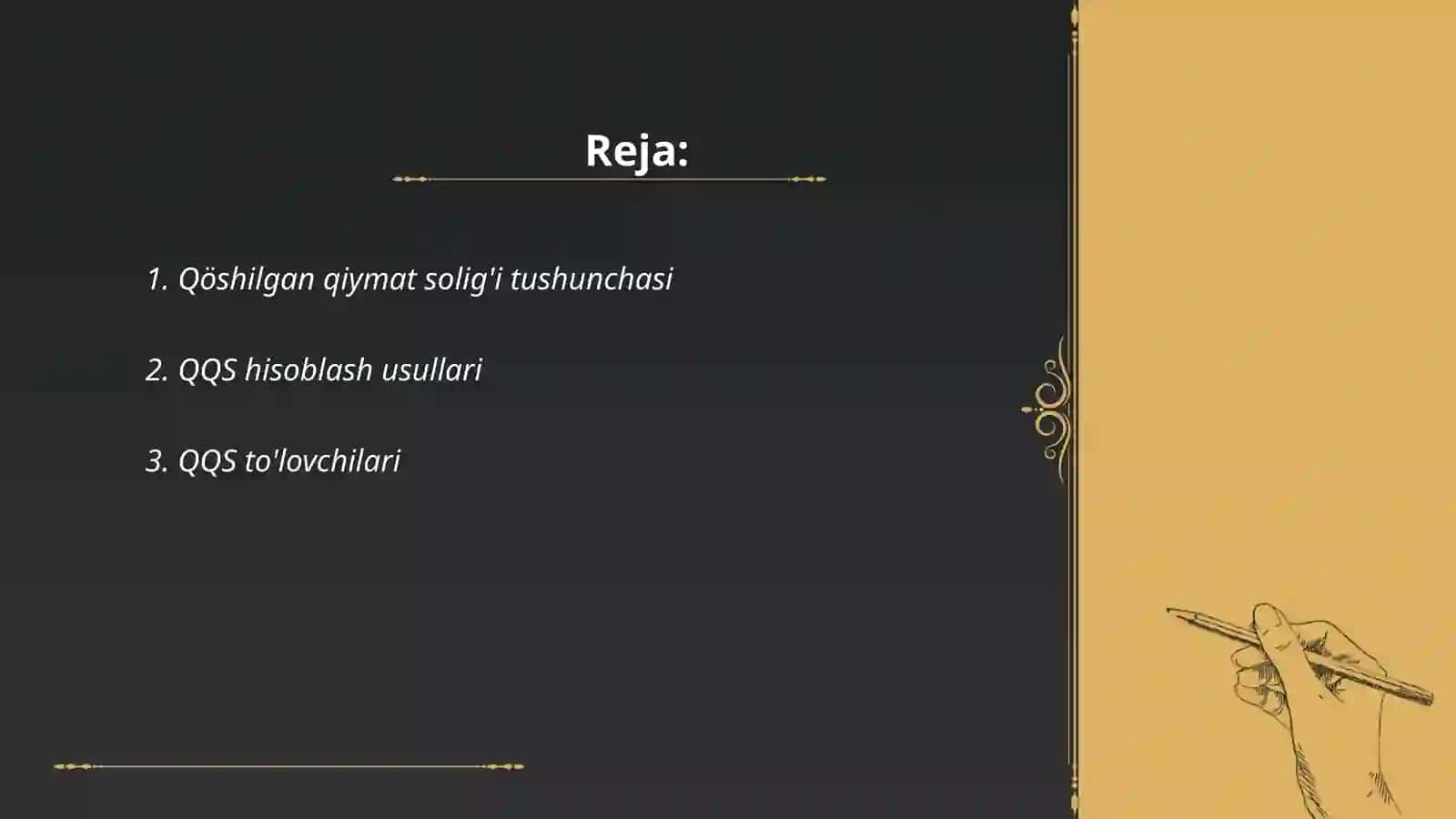 Qöshilgan qiymat soliğini hisobga ötkazishni tartibga solish masalasi 2
