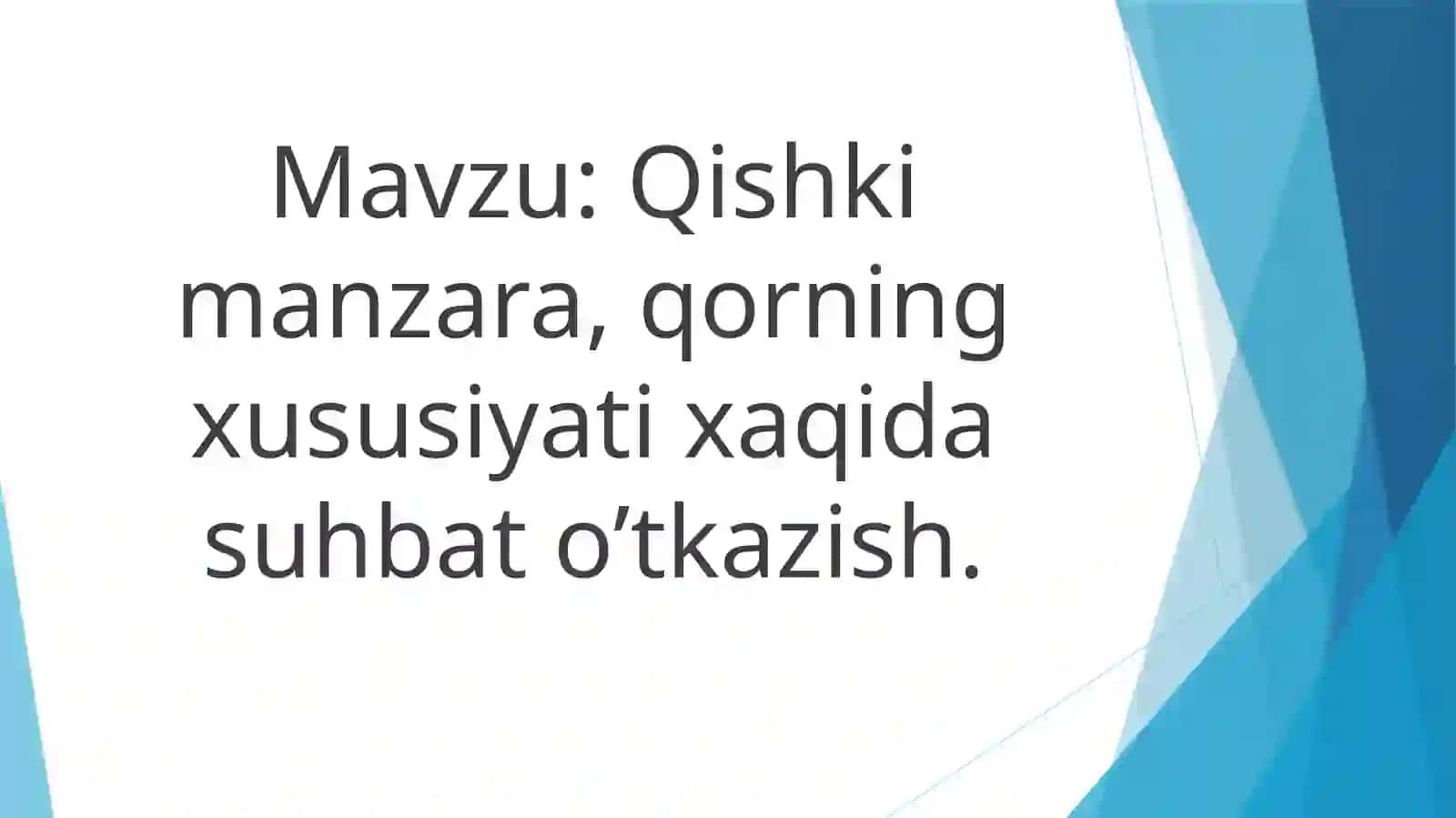 Sharof Rashidov nomidagi SamDU UF Maktabgacha ta’lim yo’nali shi 219-sirtqi guruhtalabasi Mamarajabova Sevinchning Tabiat bilan tanishtirish metodikasi 2
