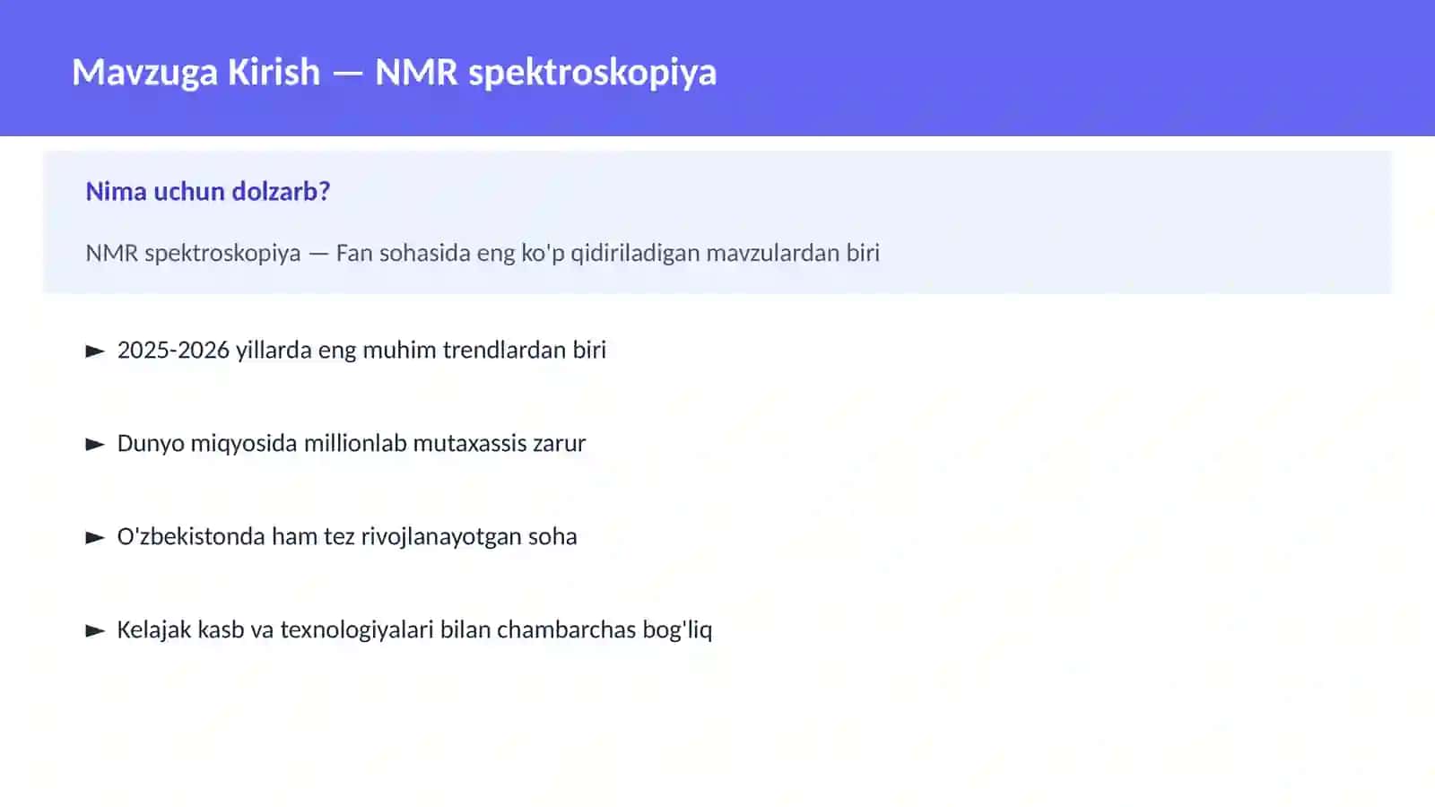 NMR spektroskopiya 2