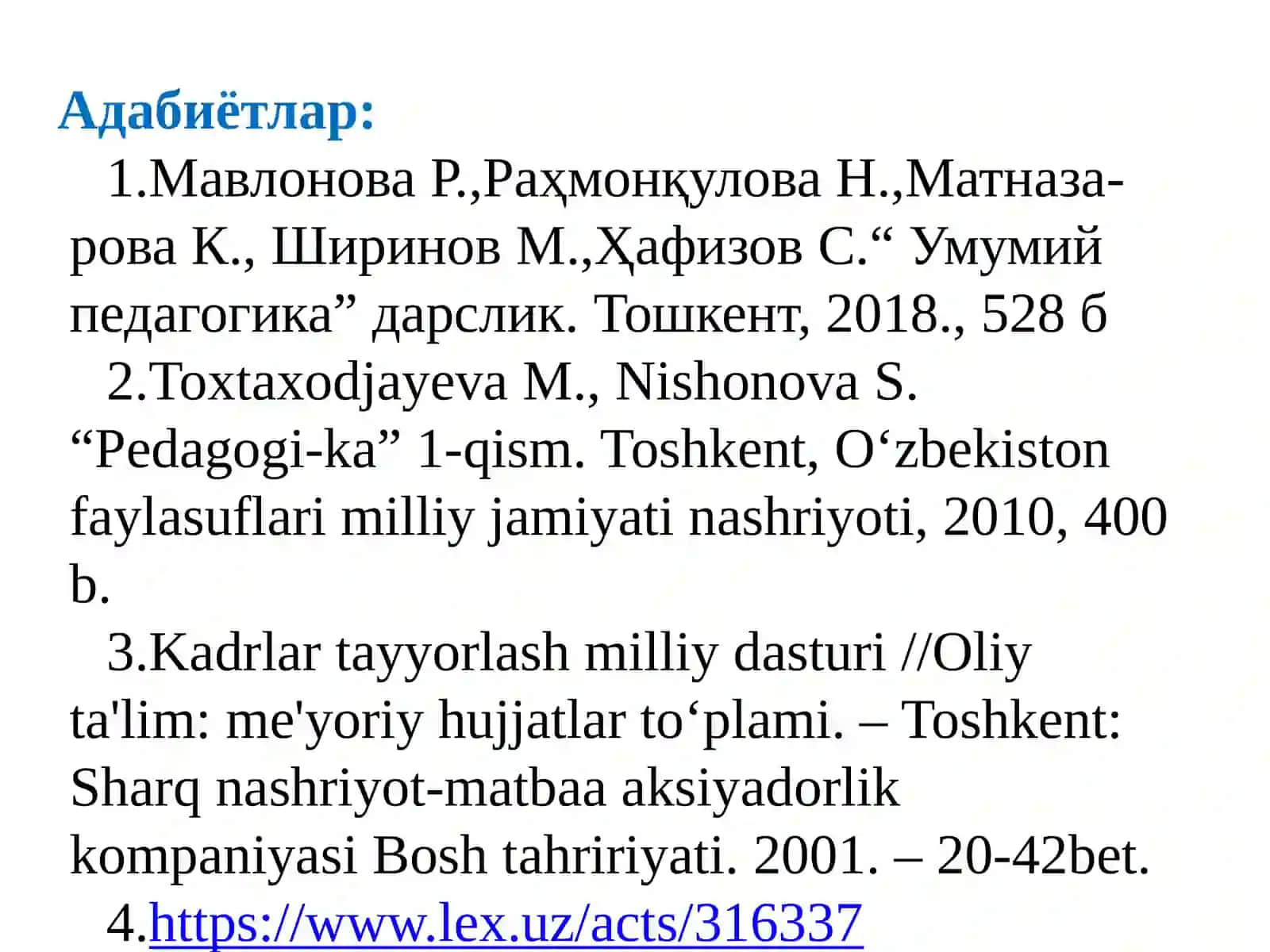 Ўзбекистонда бошланғич умумий таълимнинг асосий мақсади ва вазифалари 2