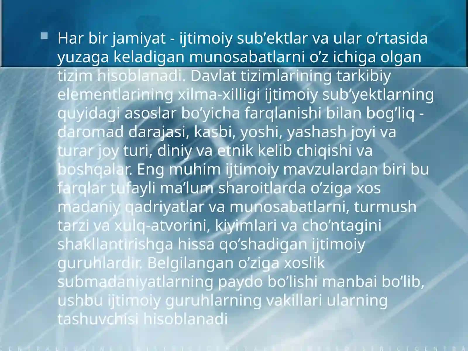 Submadaniyattushunchasiningmazmunvamohiyati 2