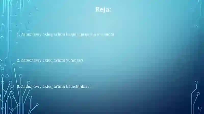 Zamonaviy axloqiy tarbiyaning yutuqlari va kamchiliklari 2