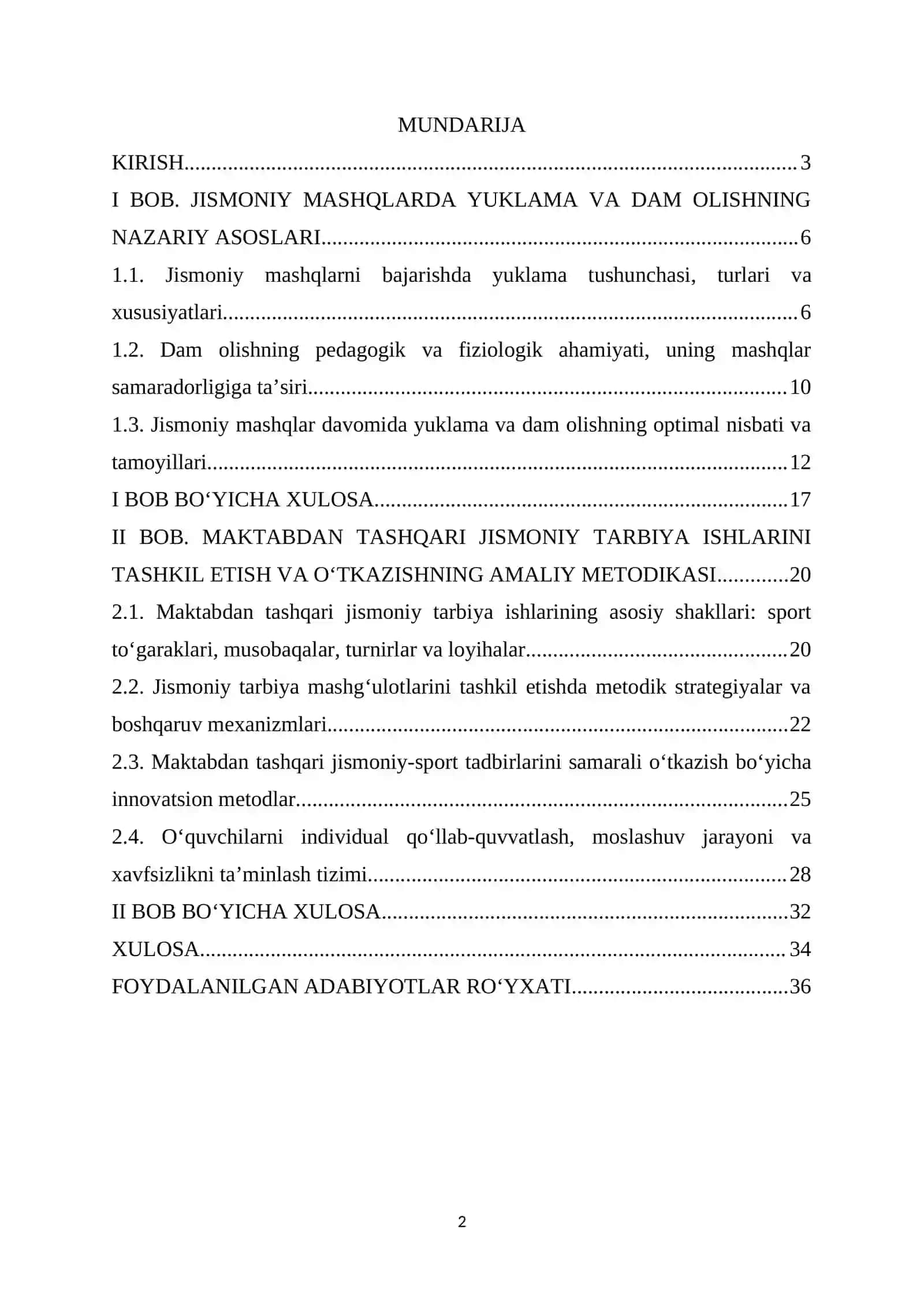 SPORT VA HARAKATLI O’YINLAR KAFEDRASI JM 03/21-GURUX TALABASI 2