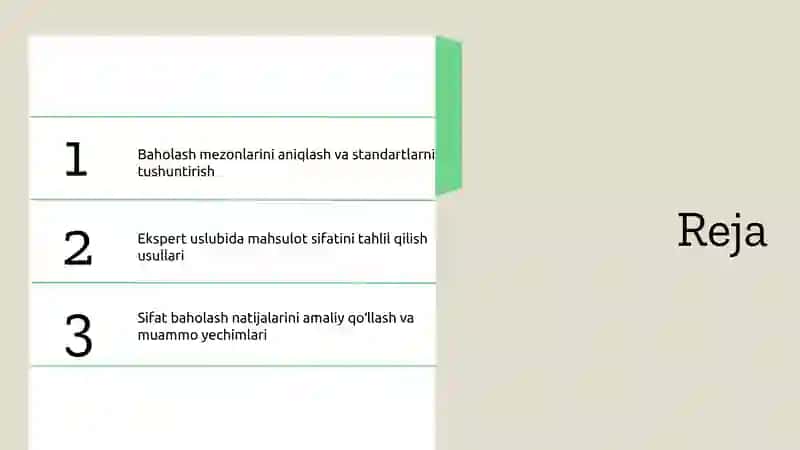To'qimachilik mahsulotlari sifatini ekspert uslubida baholash 2