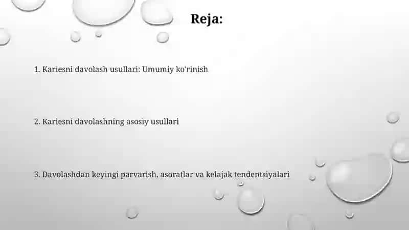 Kariesni davolash usullari 2