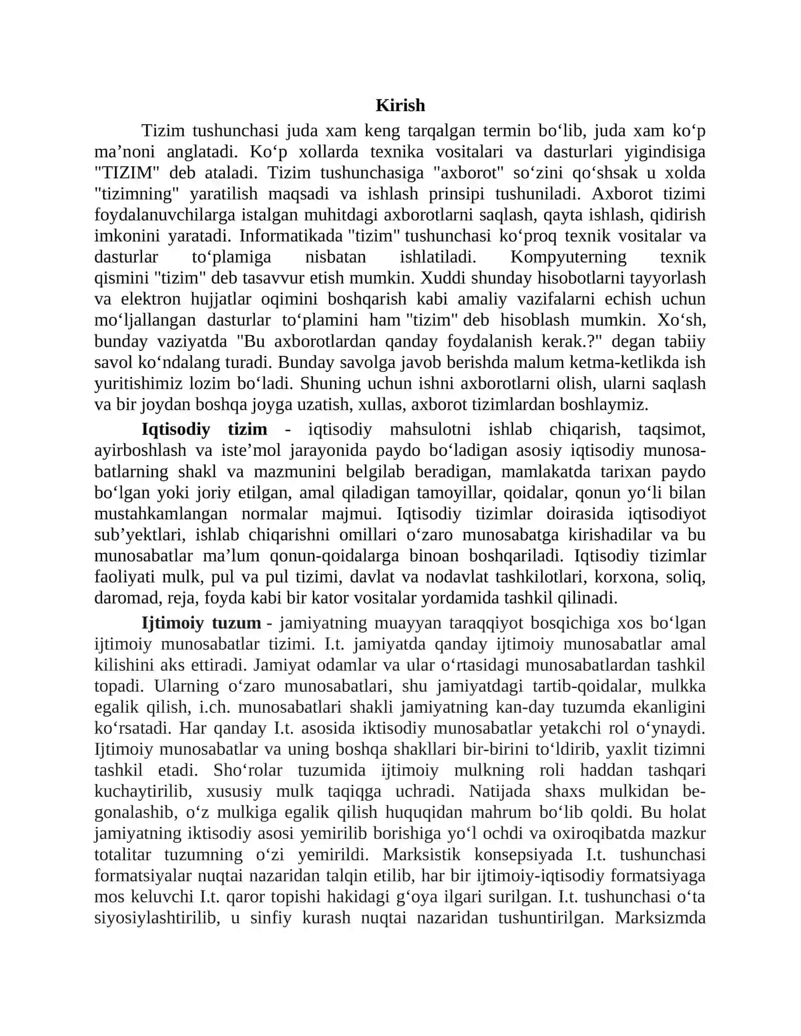 Ijtimoiy-iqtisodiy tizimlar 2