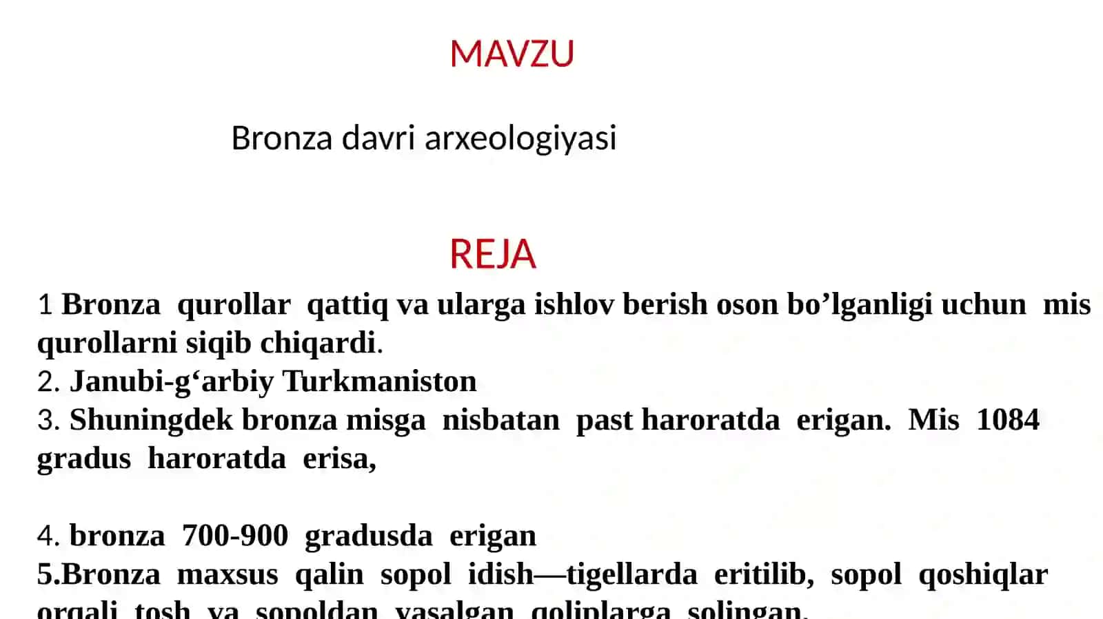 Bronzadavri arxeologiyasi 2