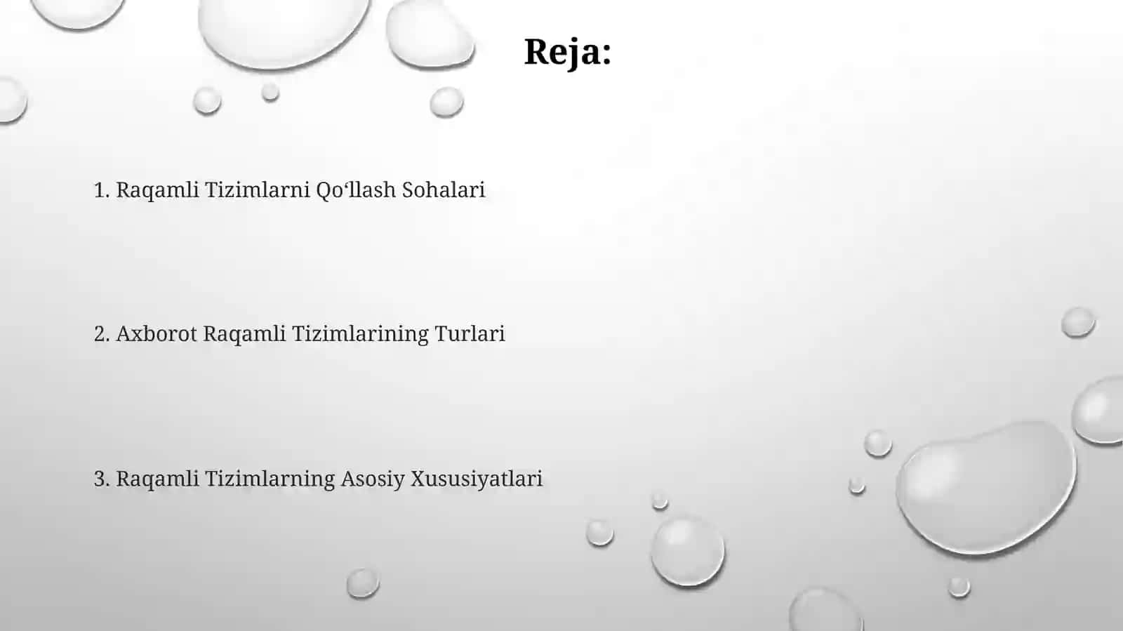 Raqamli Tizimlar 2