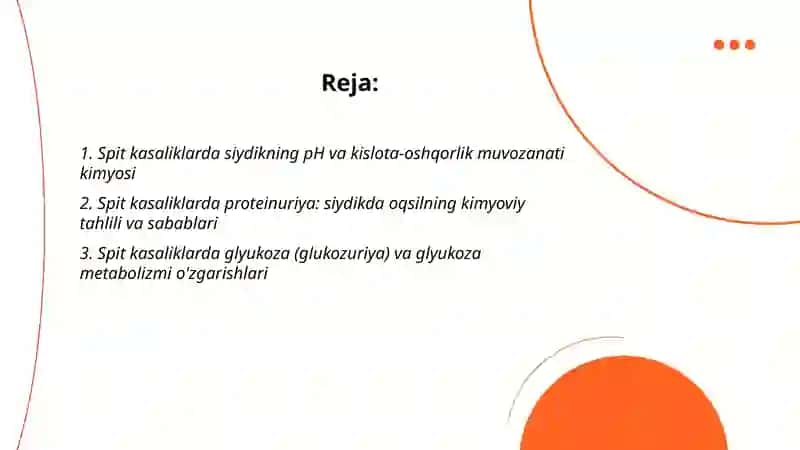 Spit kasaliklarda kimyo malumoti 2