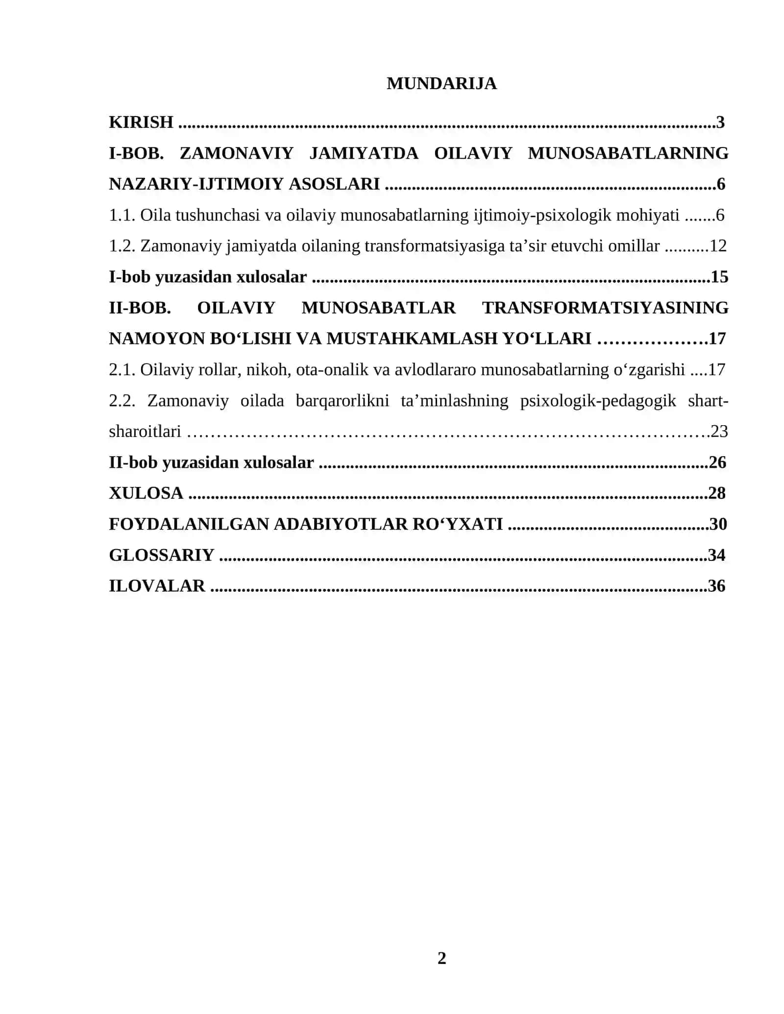 ZAMONAVIY JAMIYATDA OILAVIY MUNOSABATLARNING TRANSFORMATSIYASI 2