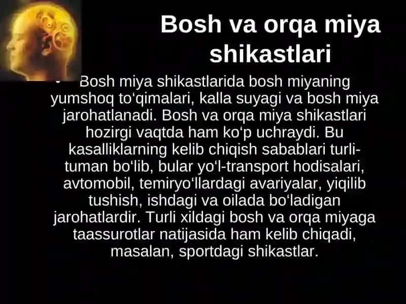 Bosh miyatravmasi 2