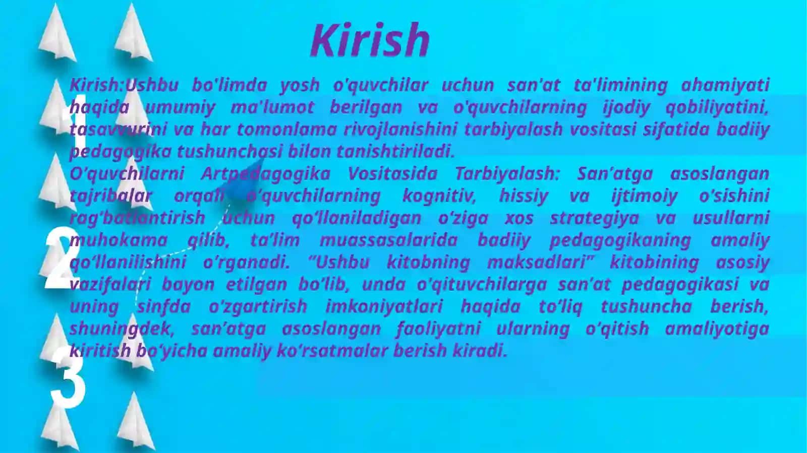 Oʻquvchilarni art-pedagogika vositasida tarbiyalash 2
