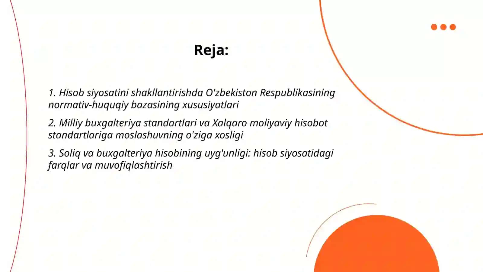 O'zbekiston Respublikasi korxonalarida hisob siyosating o'ziga xos xususiyati 2