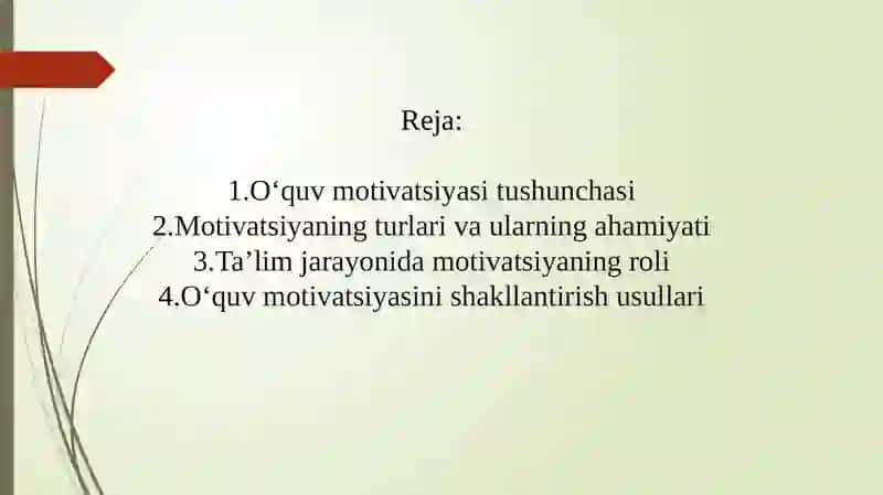 Ta'lim jarayonida o'quv motivatsiyasi va uni boshqarish muammosi 2