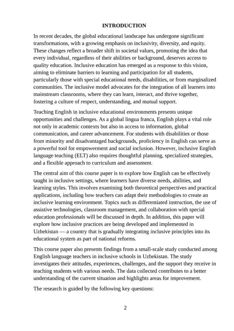 Inclusive Education 2