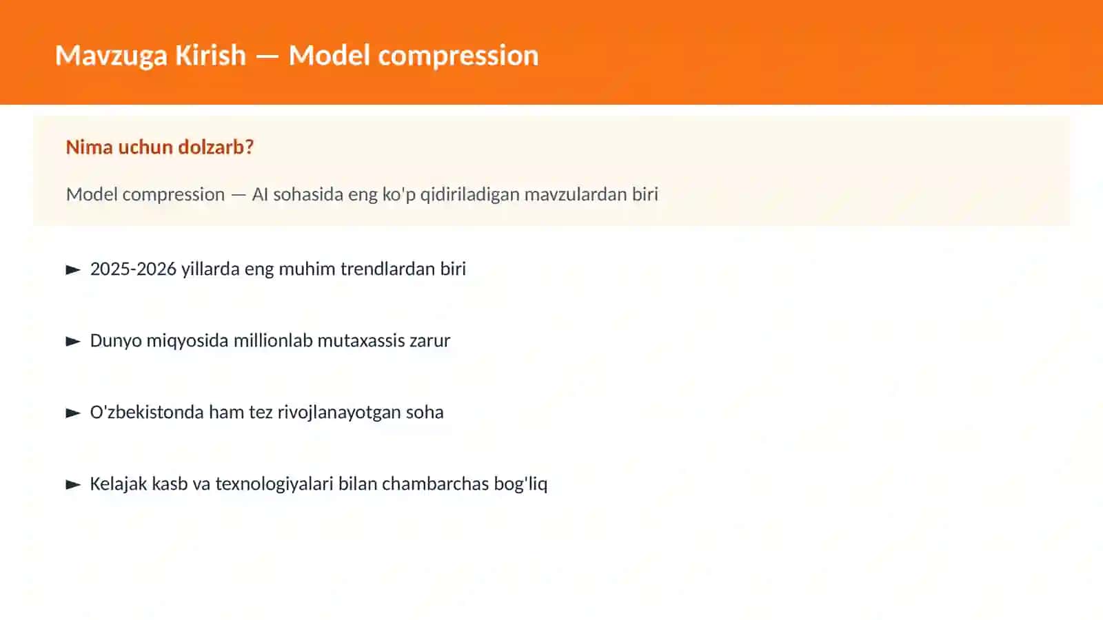 Model compression 2
