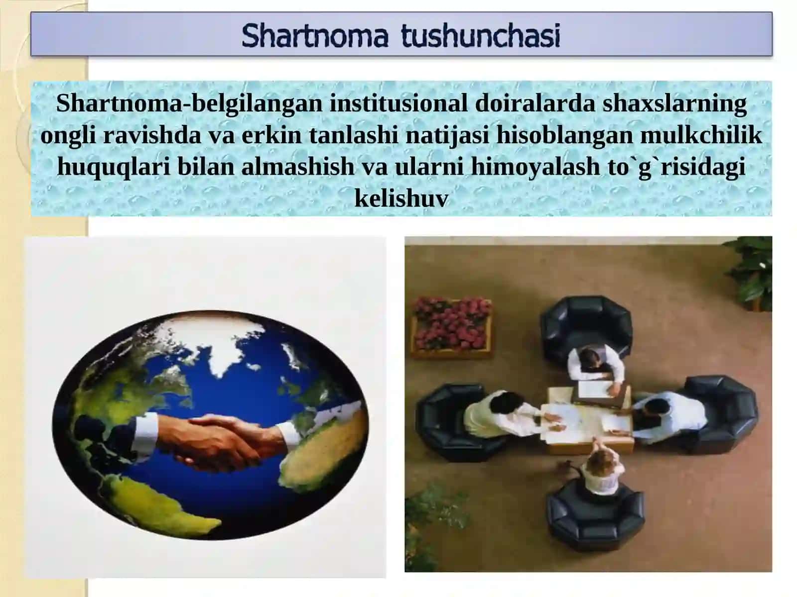 8-Mavzu Shartnomalar nazariyasi 2